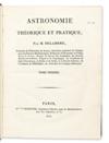 DELAMBRE, JEAN-BAPTISTE-JOSEPH. Astronomie Théorique et Pratique.  3 vols.  1814